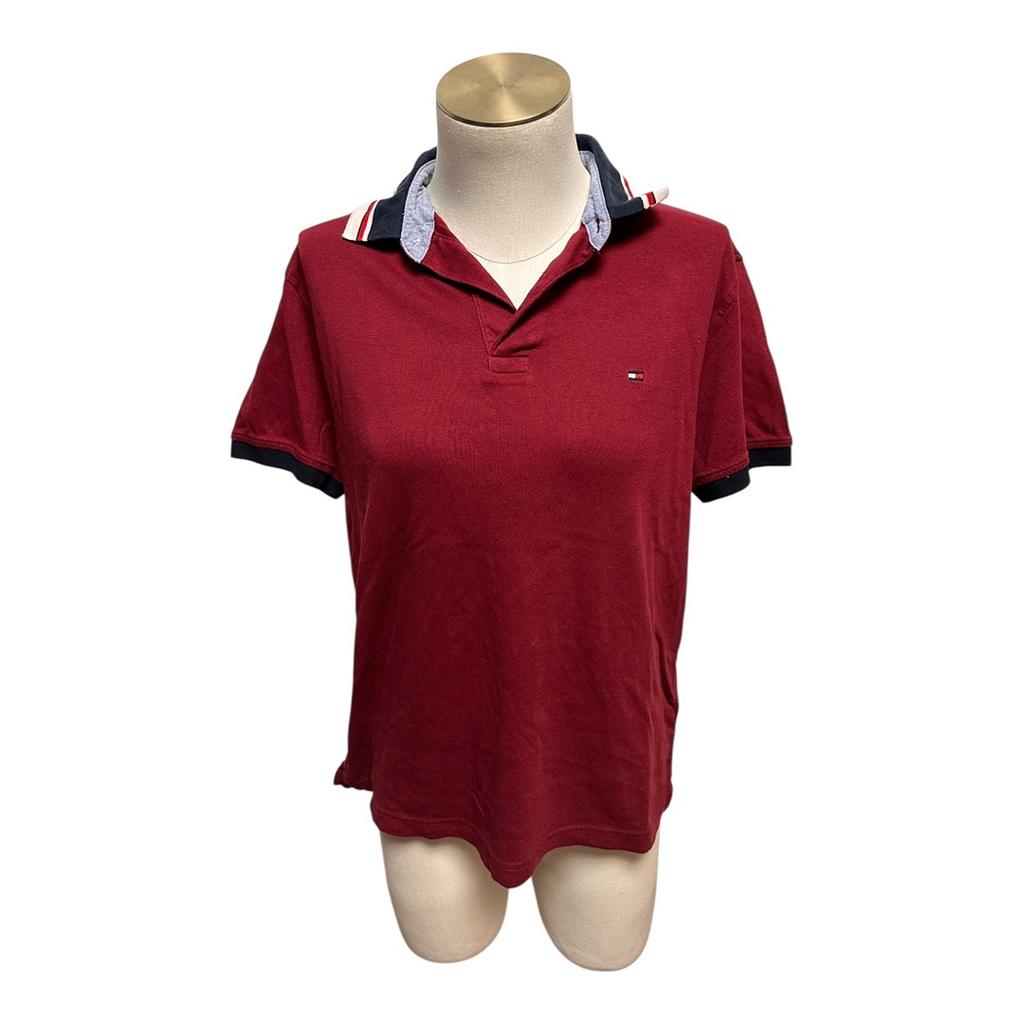Polo Tommy Hilfiger - S - Bordeaux - État : Excellent