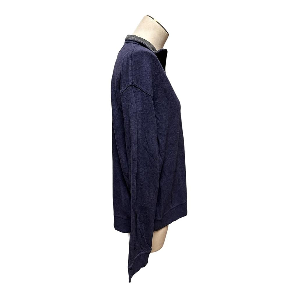 Sweat col zippé Ralph Lauren - L - Bleu - État : Excellent