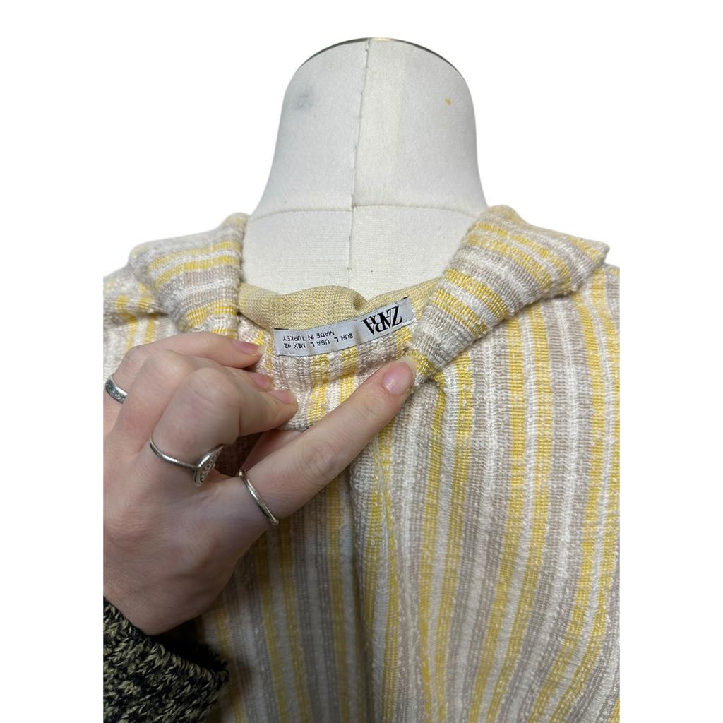 Chemise à rayures Zara - L - Jaune - État : Excellent