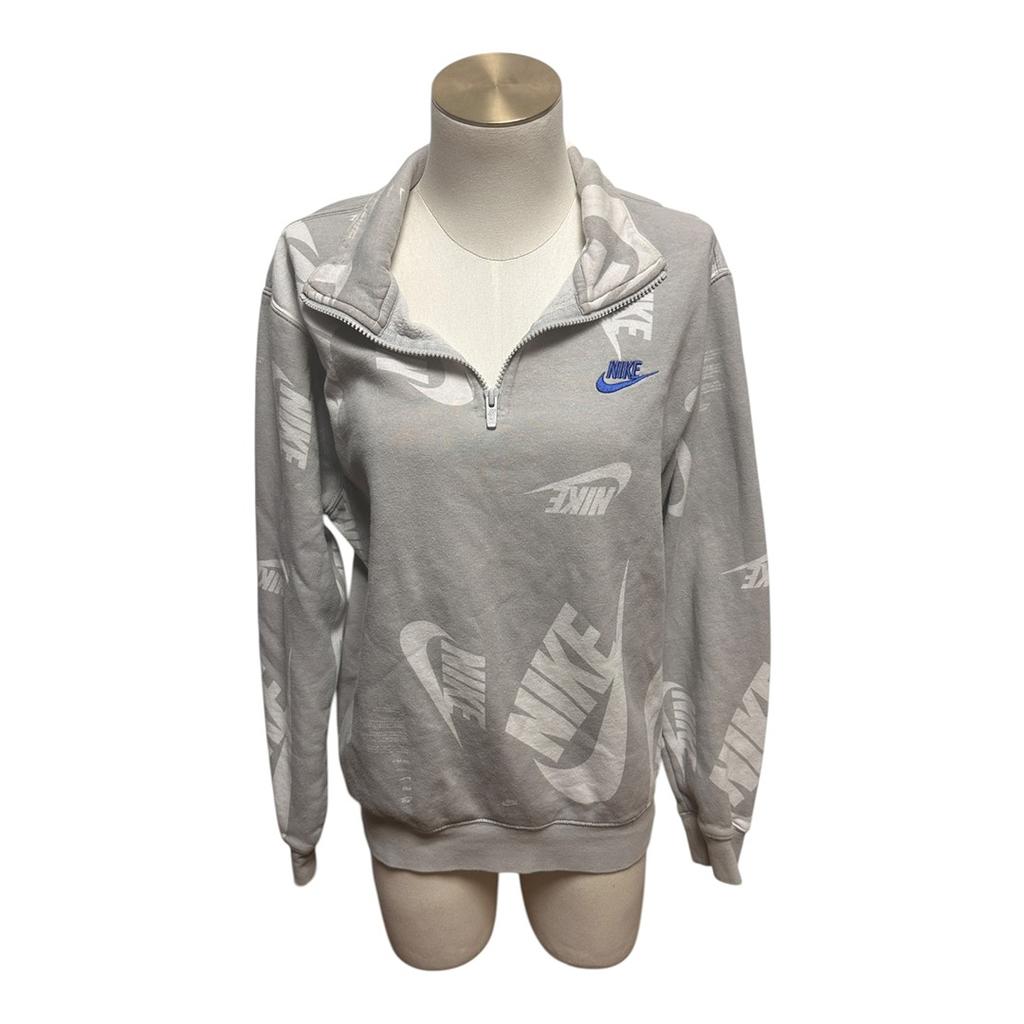 Sweat demi-zip Nike - S - Gris - État : Excellent