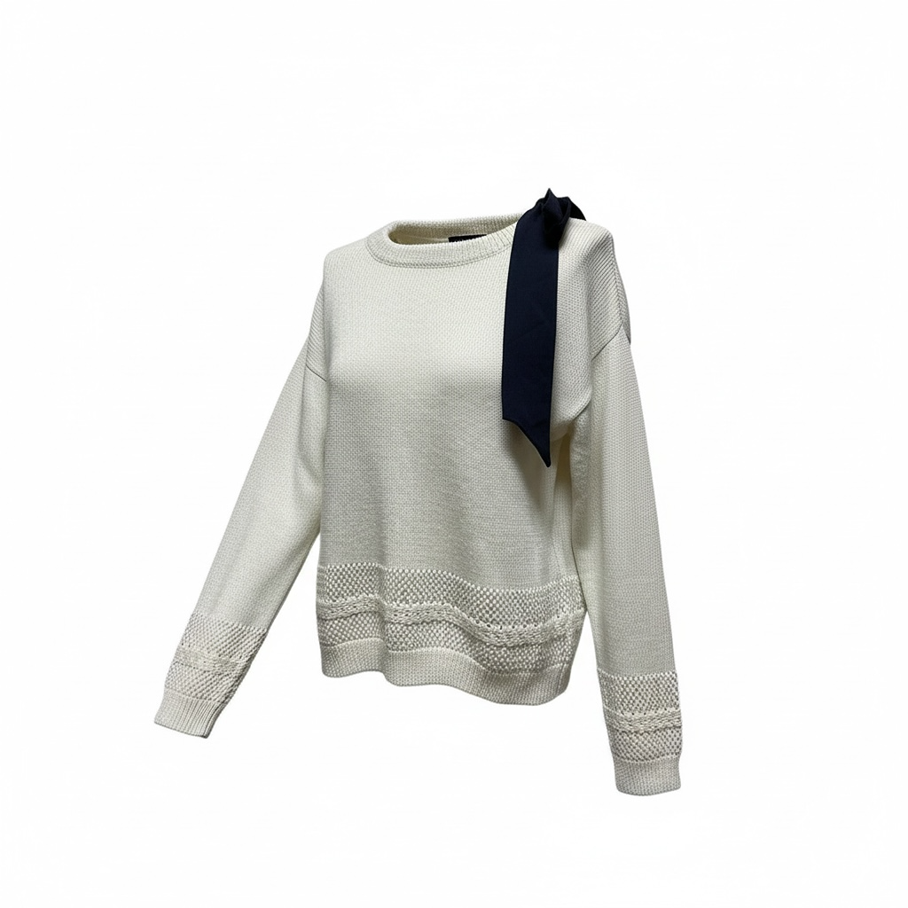 Pull femme Grace & Mila - Taille unique - Blanc - État : Excellent