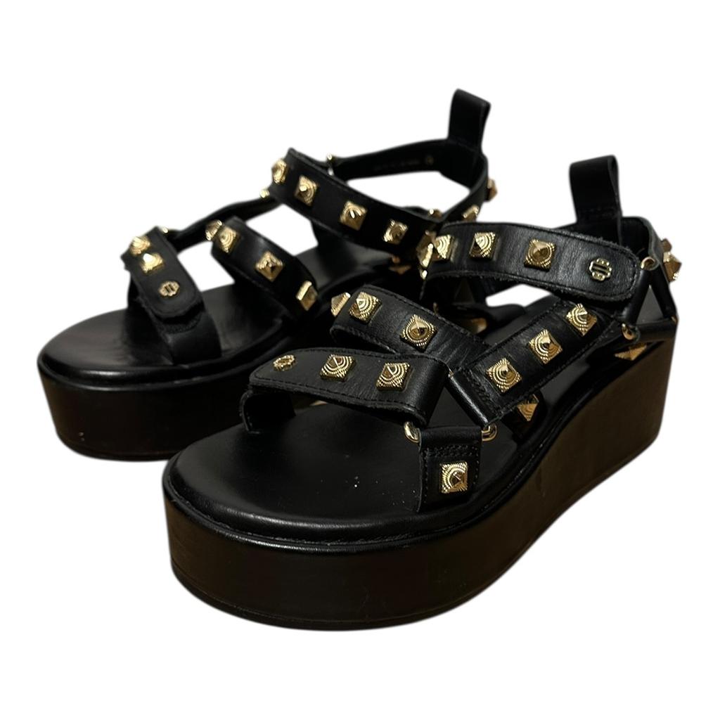 Sandales Maje - 36 - Noir - État : Excellent