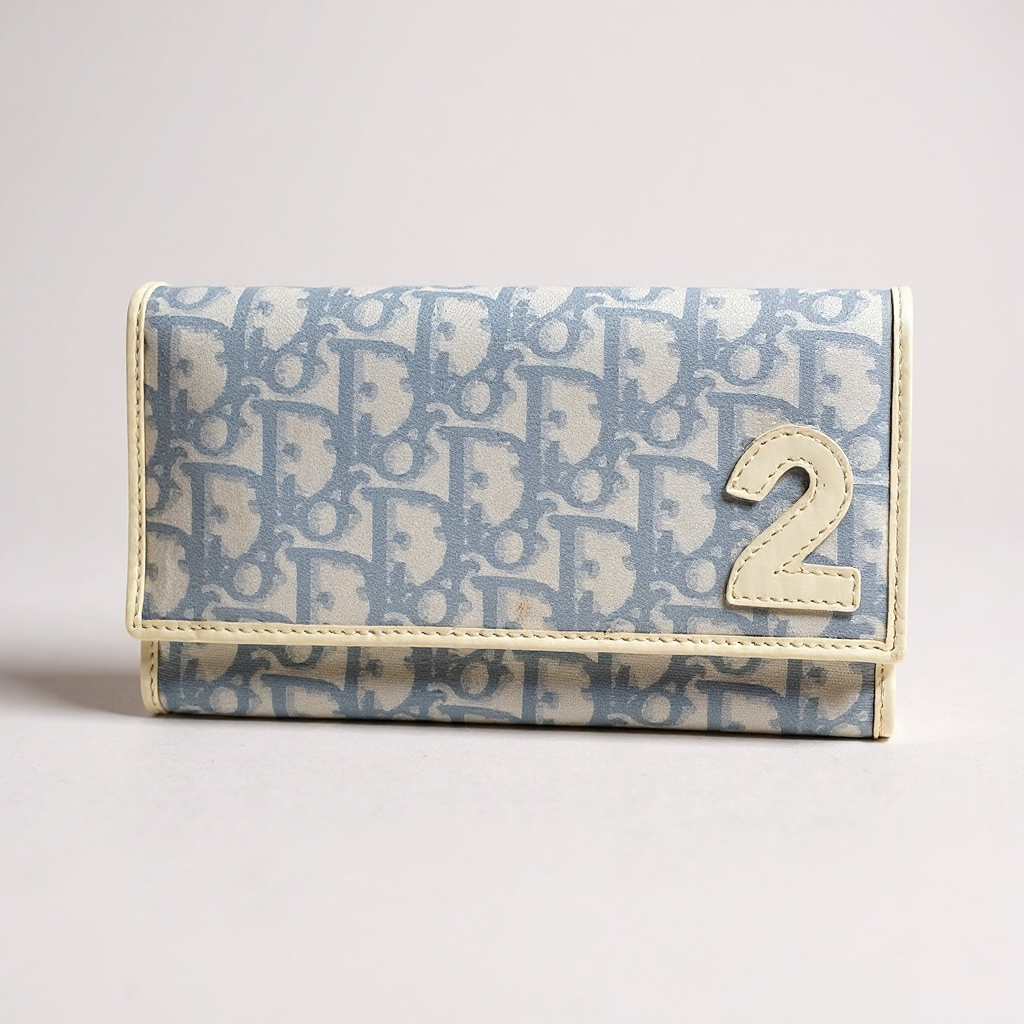 Pochette Christian Dior - Taille unique - Bleu - État : Excellent