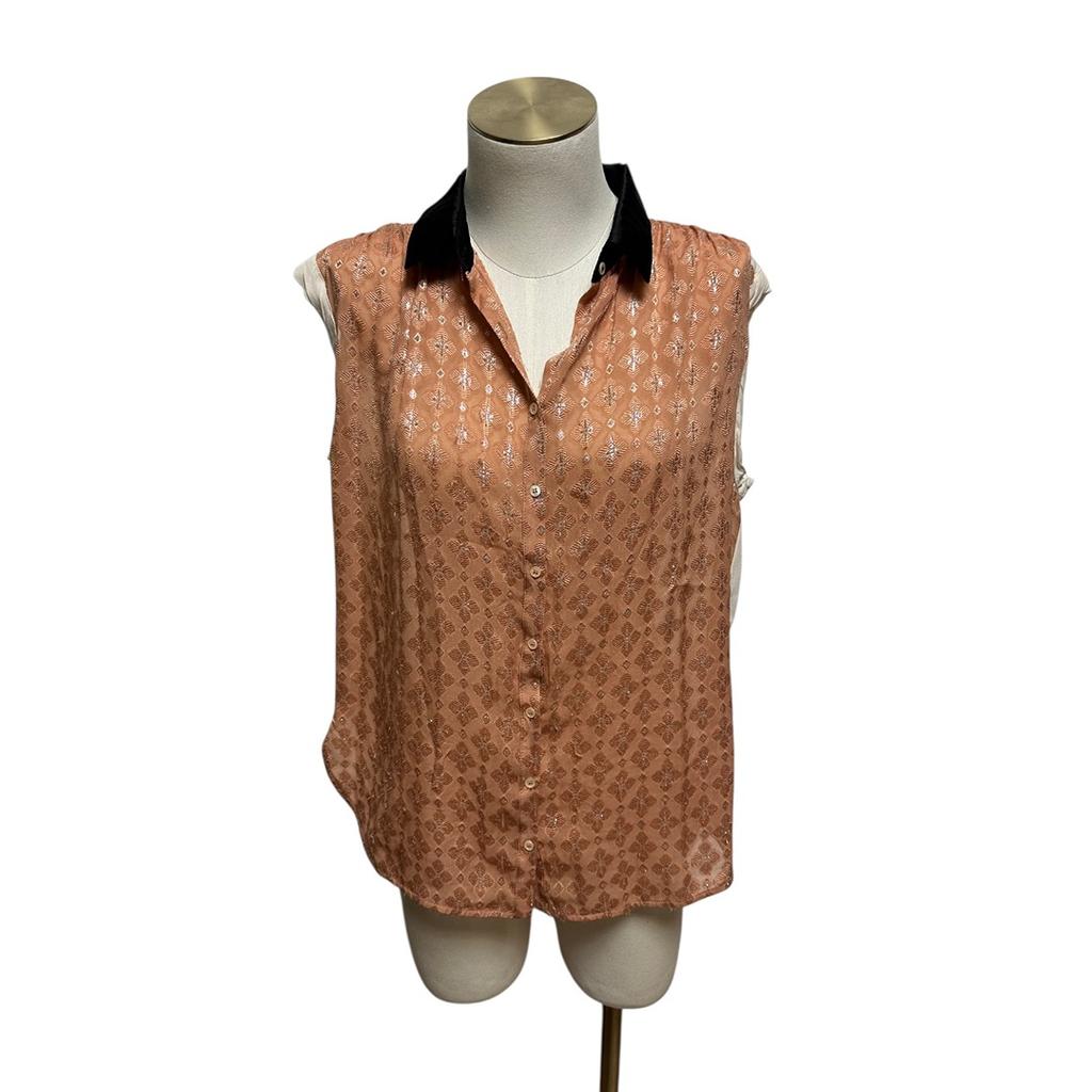 Blouse femme Sandro - 3 - Apricot - État : Excellent