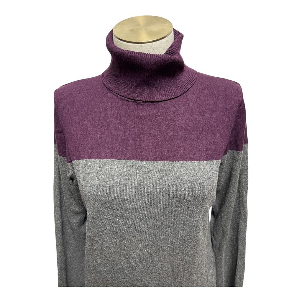 Pull femme Calvin Klein - L - Violet/gris - État : Excellent