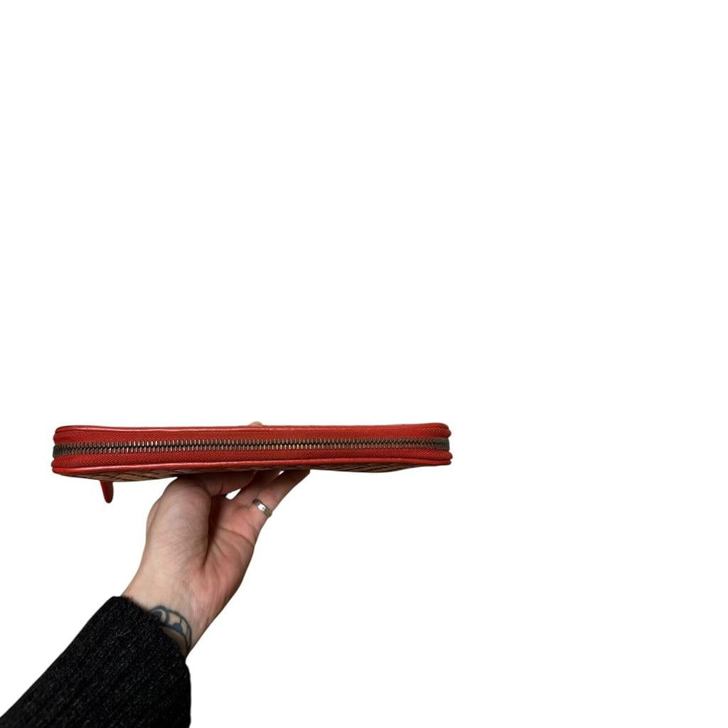 Porte-monnaie Bottega Veneta - Rouge - État : Très Bon