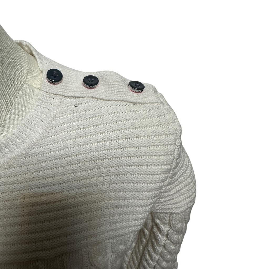 Pull femme Tommy Hilfiger - S - Blanc - État : Excellent