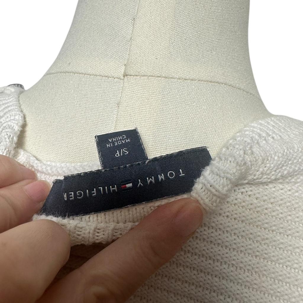 Pull femme Tommy Hilfiger - S - Blanc - État : Excellent