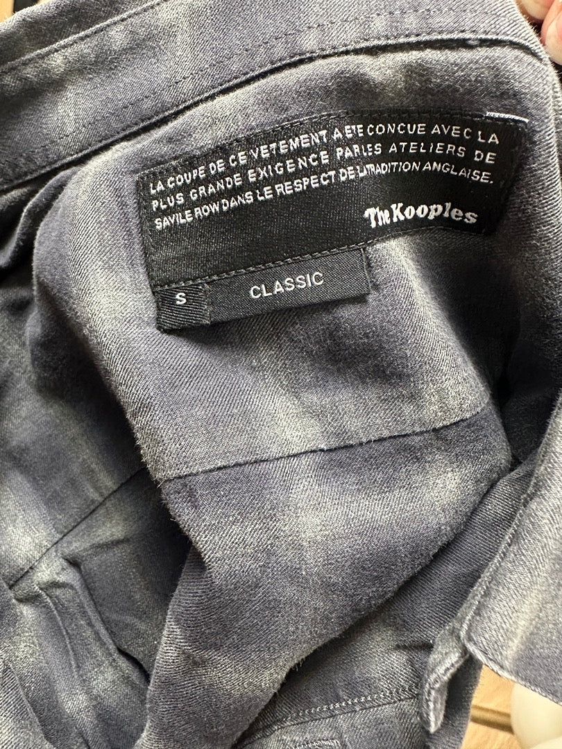Chemise À Carreaux The Kooples - S - Gris - État : Très Bon