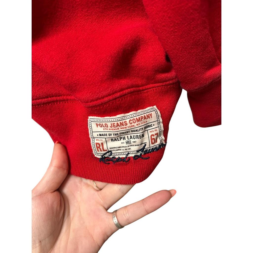 Sweatshirt Polo Jeans Ralph Lauren - L - Rouge - État : Excellent