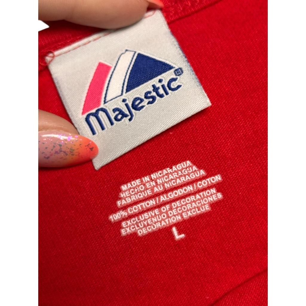 T-shirt Majestic - L - Rouge - État : Excellent