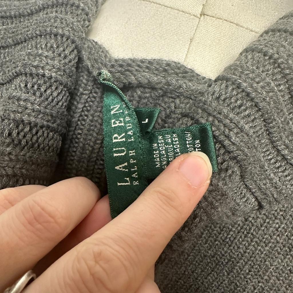 Pull femme Lauren Ralph Lauren - L - Gris - État : Excellent