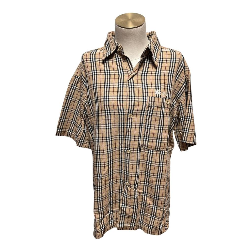 Chemise à Carreaux Burberry - L - Crème - État : Excellent
