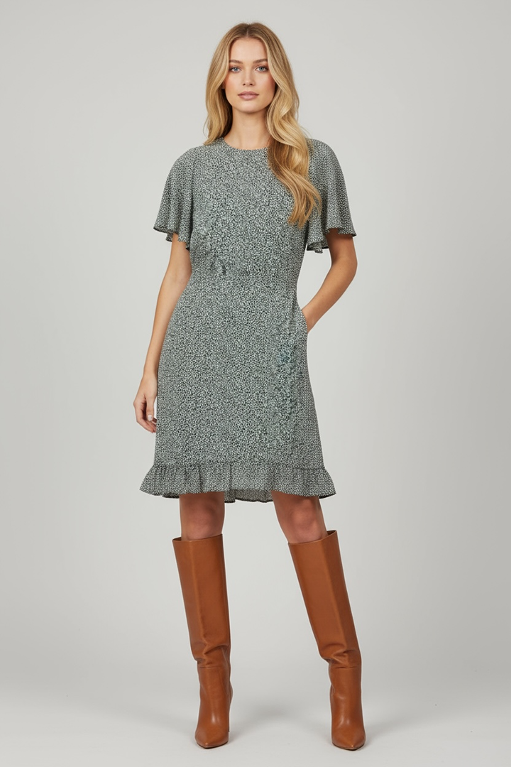 Robe casual à motifs floraux