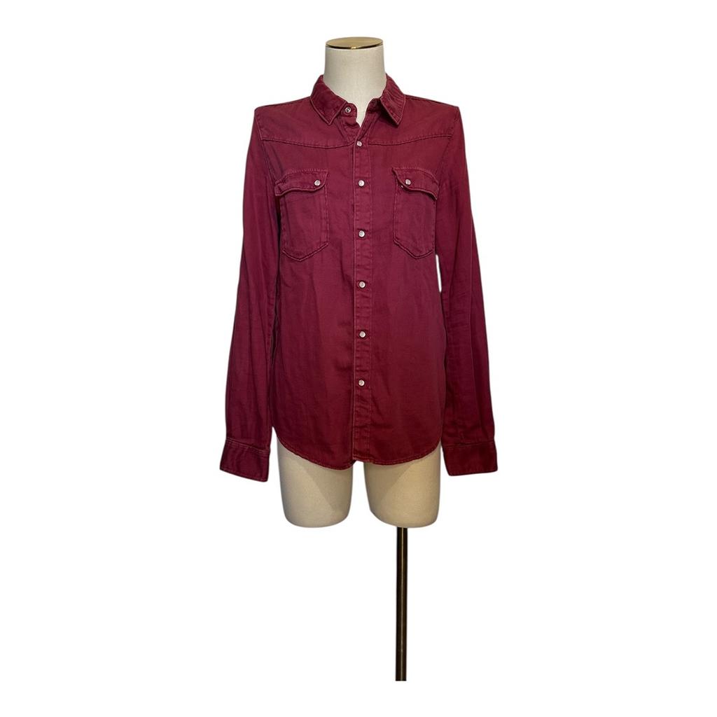 Chemise Unies Ba&sh - M - Bordeaux - État : Très Bon