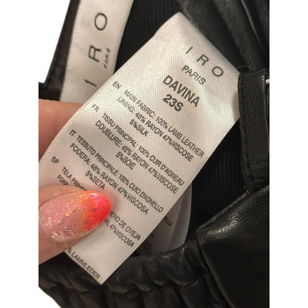 Crop top Iro - 34 - Noir - État : Neuf avec étiquette