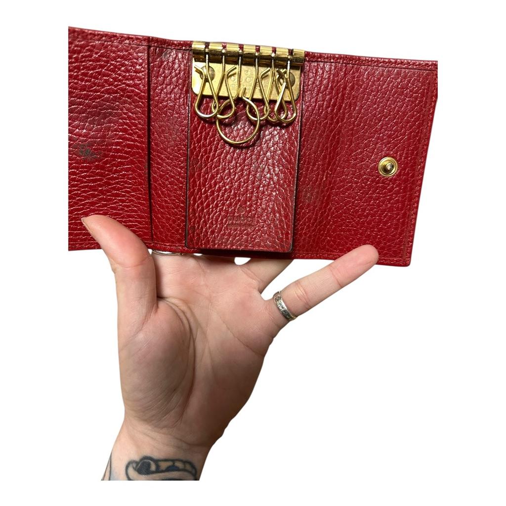 Porte-clés femme Gucci - Taille unique - Rouge - État : Très bon