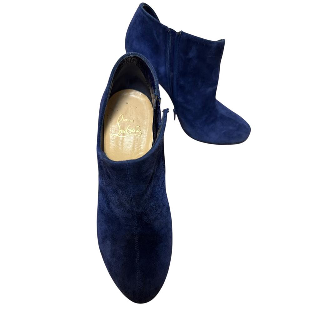 Bottines Christian Louboutin - 39 - Bleu - État : Excellent