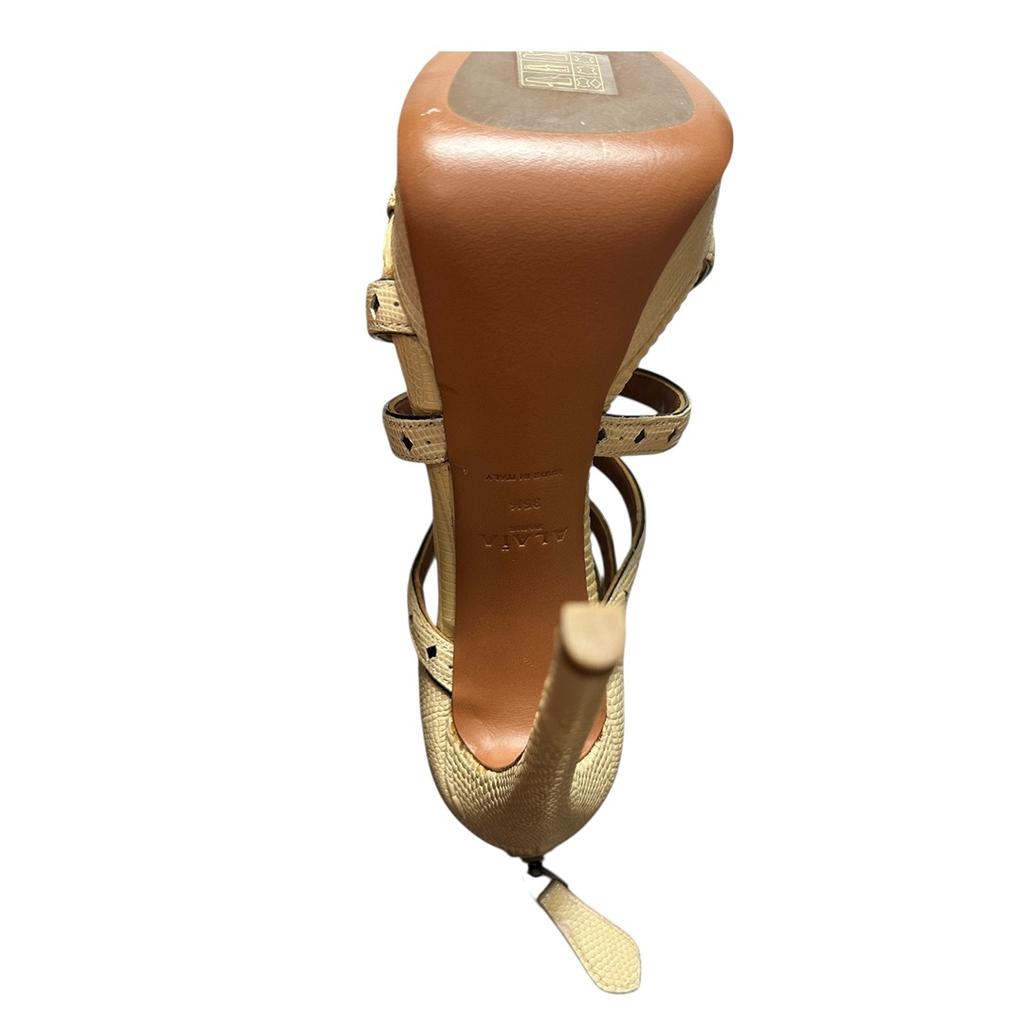 Sandales Alaïa - 35.5 - Crème - État : Neuf