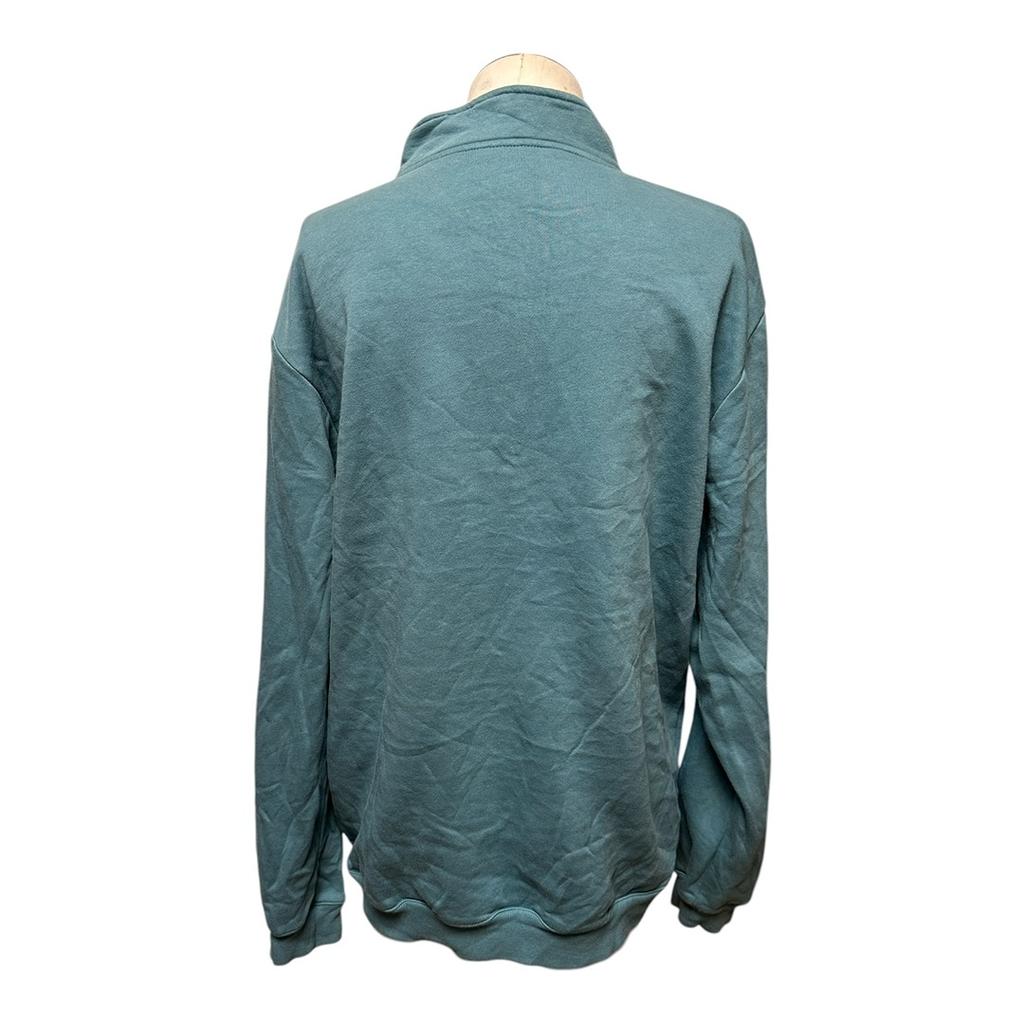 Sweat col zippé Reebok - L - Turquoise - État : Excellent