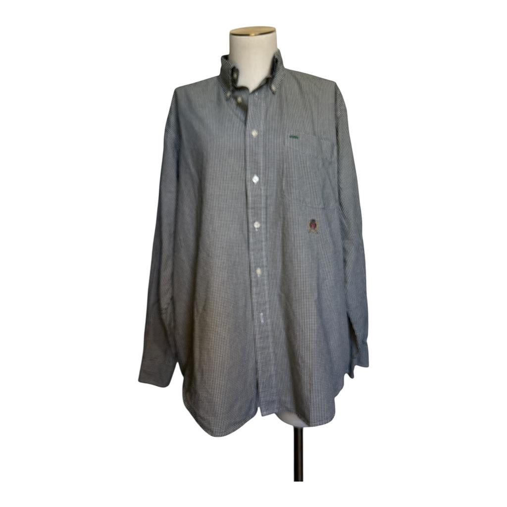 Chemise À Carreaux Tommy Hilfiger - M - Blanc Vert Foncé - É