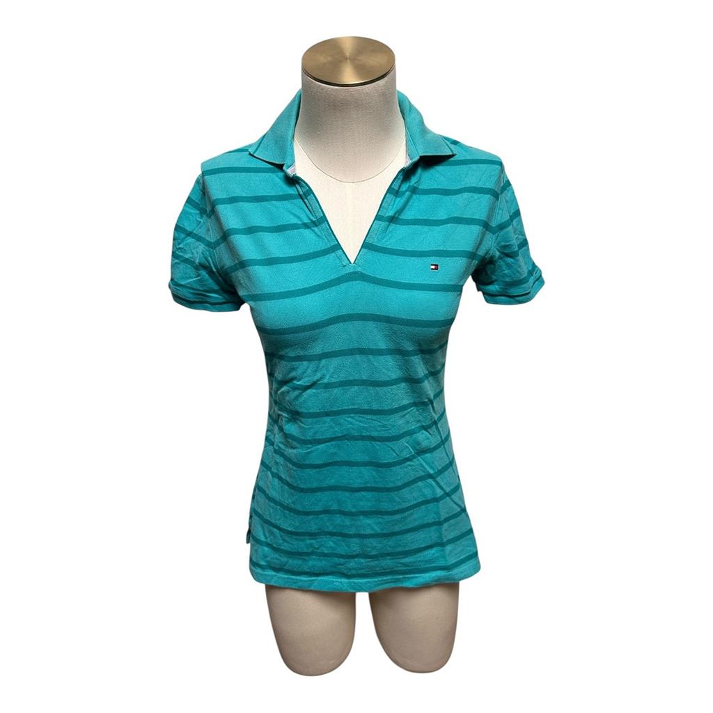 Polo Tommy Hilfiger - S - Turquoise - État : Excellent