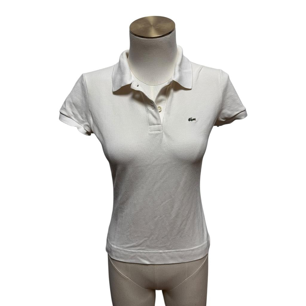 Polo femme Lacoste - 38 - Blanc - État : Excellent