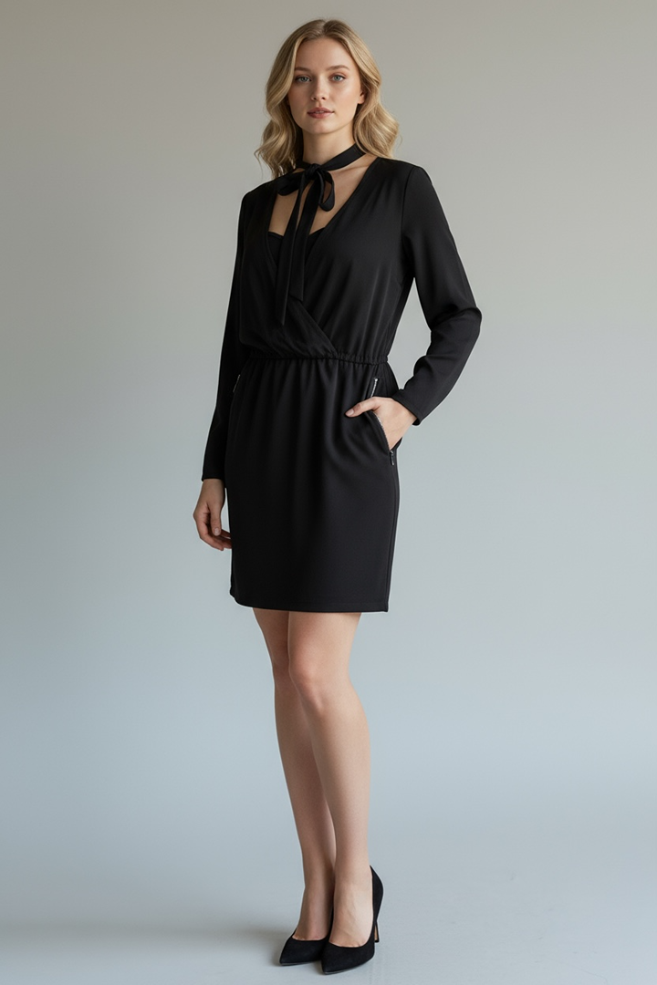 Petites Robe Noire Ikks - 38 - Noir - État : Très Bon