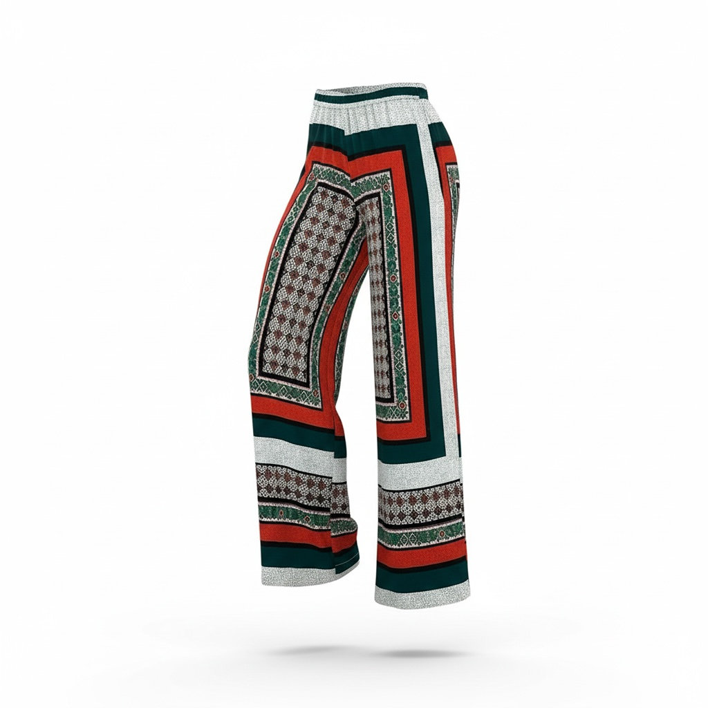 Pantalon Jambes Larges Pierre-louis Mascia - M - Rouge