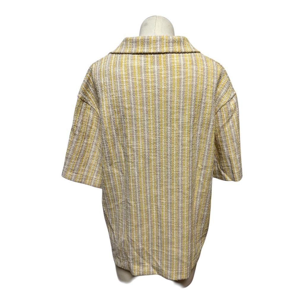 Chemise à rayures Zara - L - Jaune - État : Excellent