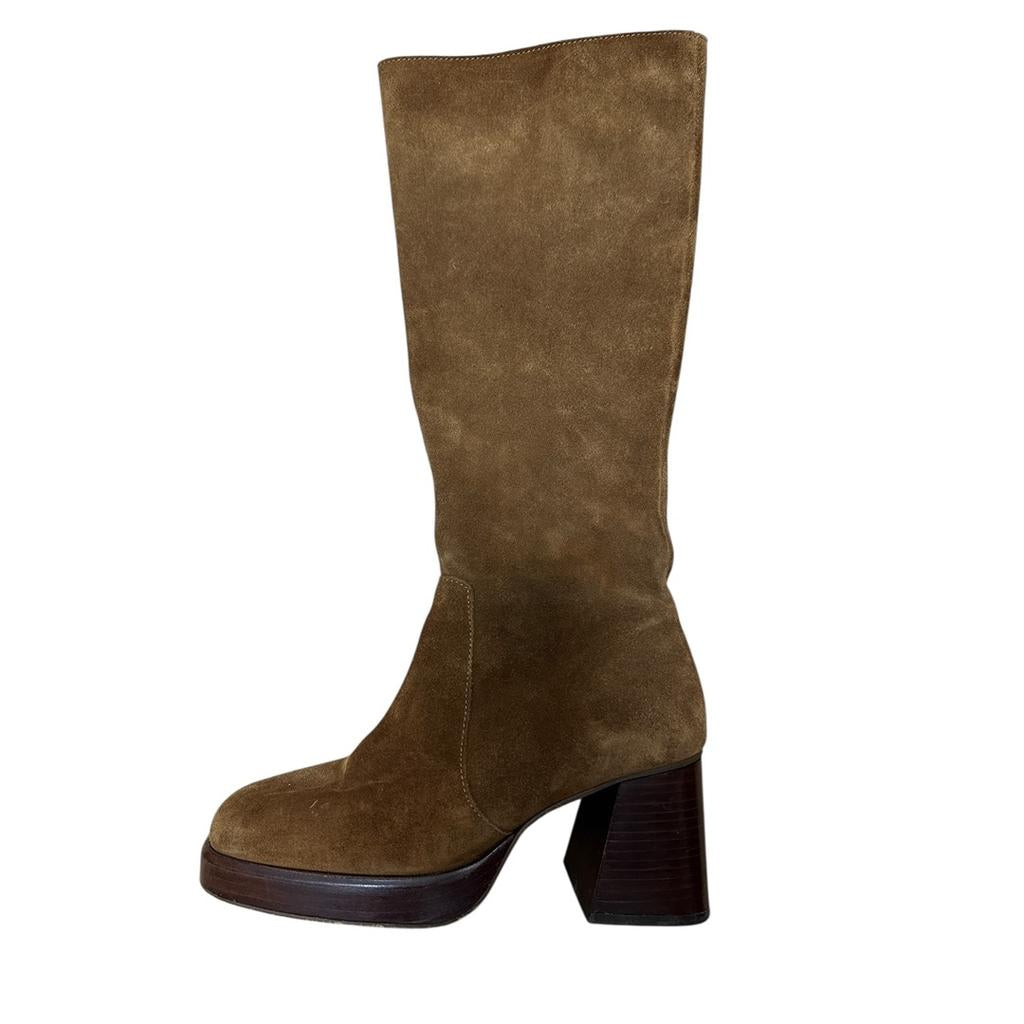 Bottes Hautes Jonak - 36 - Marron - État : Très Bon