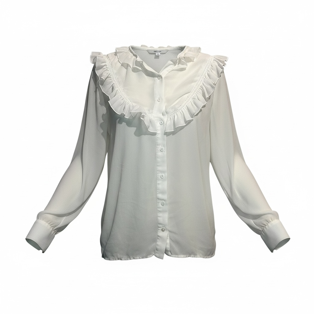 Blouse Manches Longues The Kooples - Xs - Blanc - État : Excellent