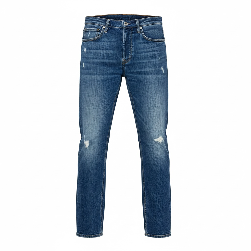 Jeans Coupe Droite Sandro - L - Bleu - État : Très Bon