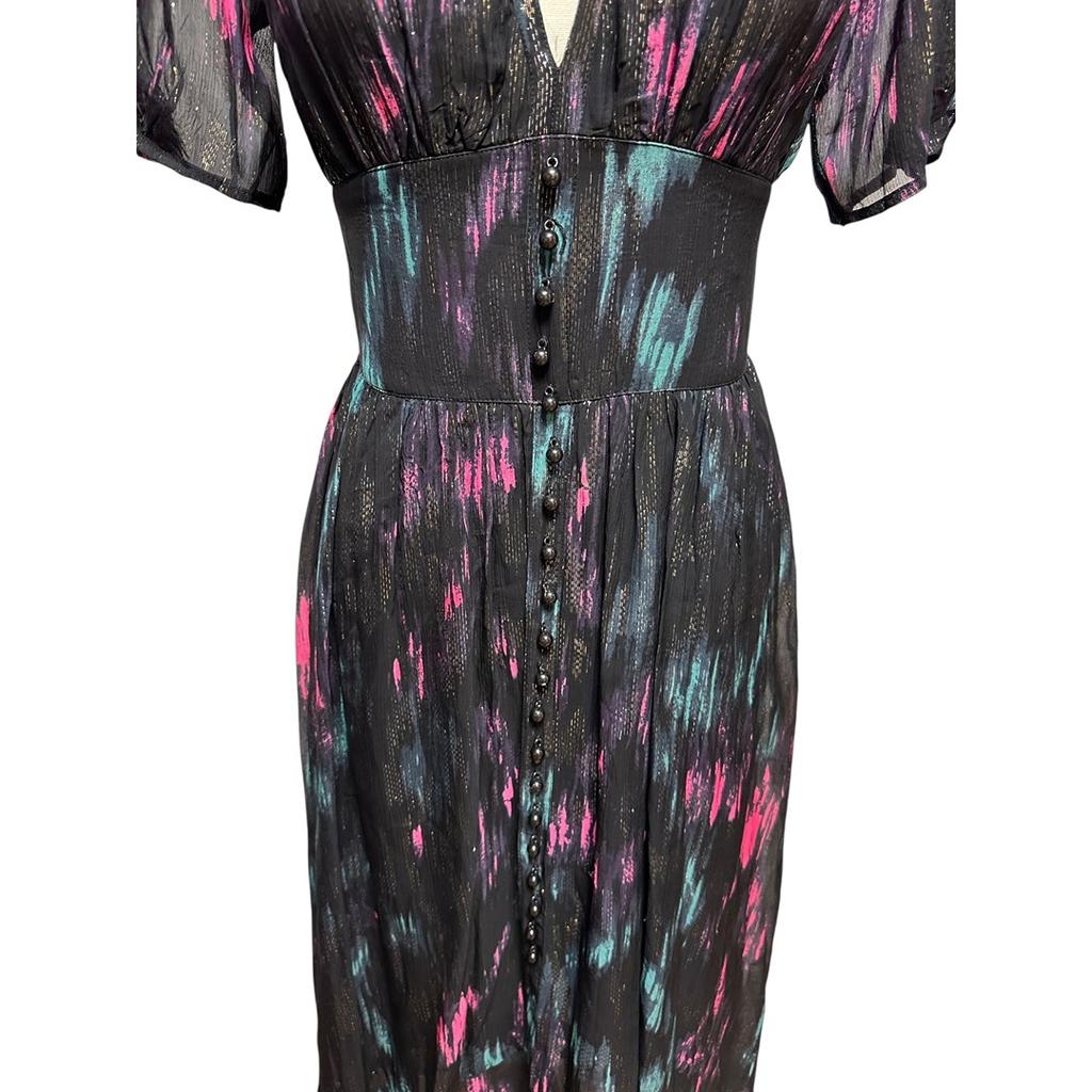Robe midi The Kooples - 36 - Noir - État : Excellent