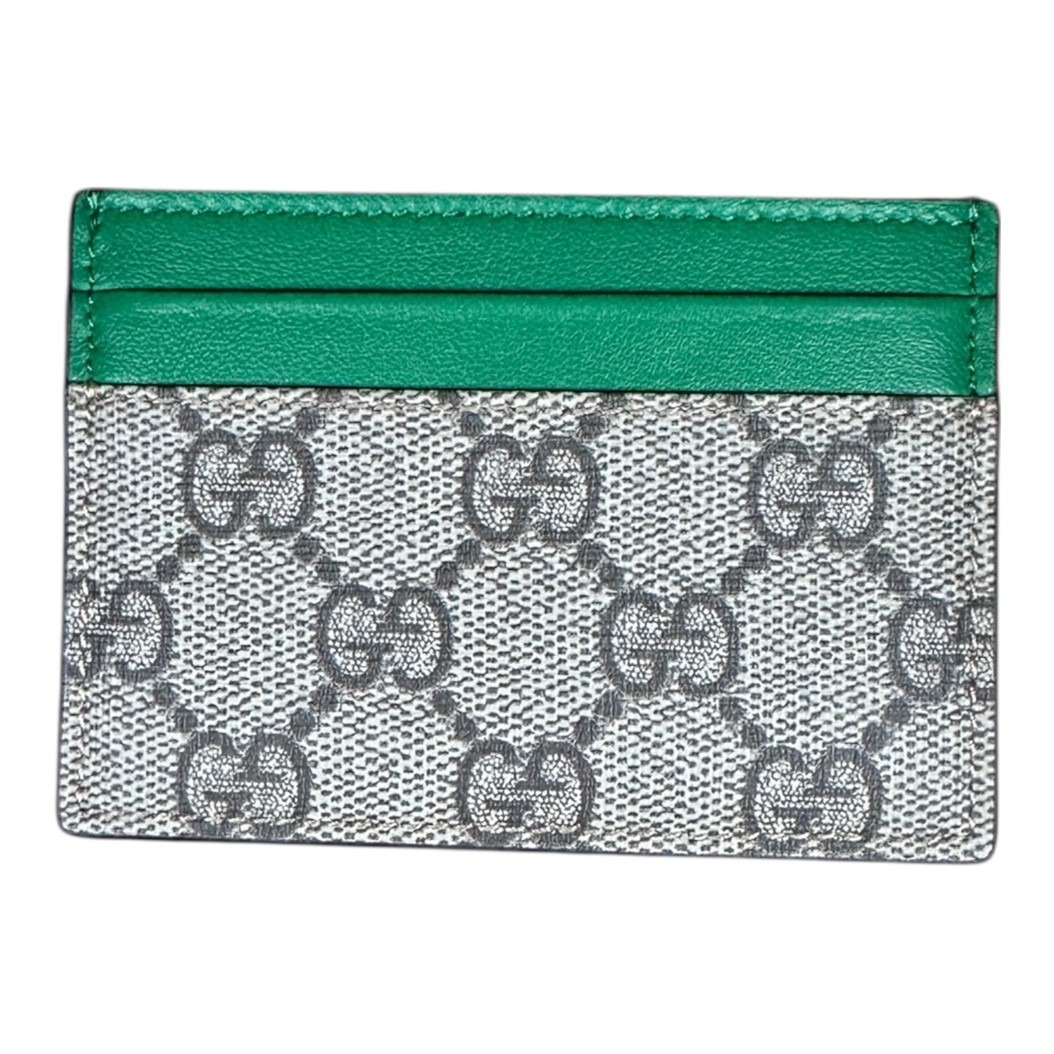 Porte-monnaie Gucci – Gris/vert – État : Neuf