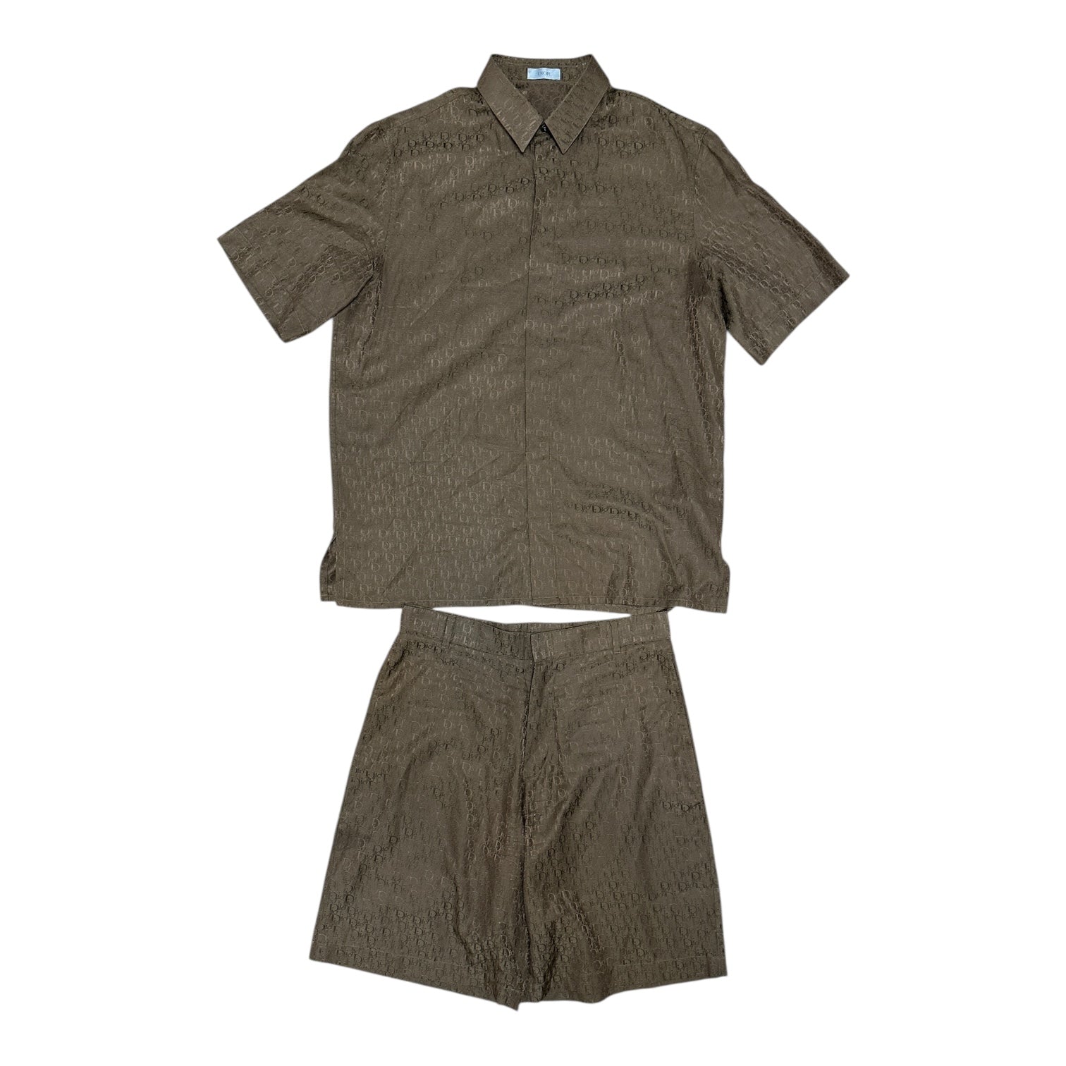 Ensemble Chemise short homme Dior - 46 - Brown - État : Excellent