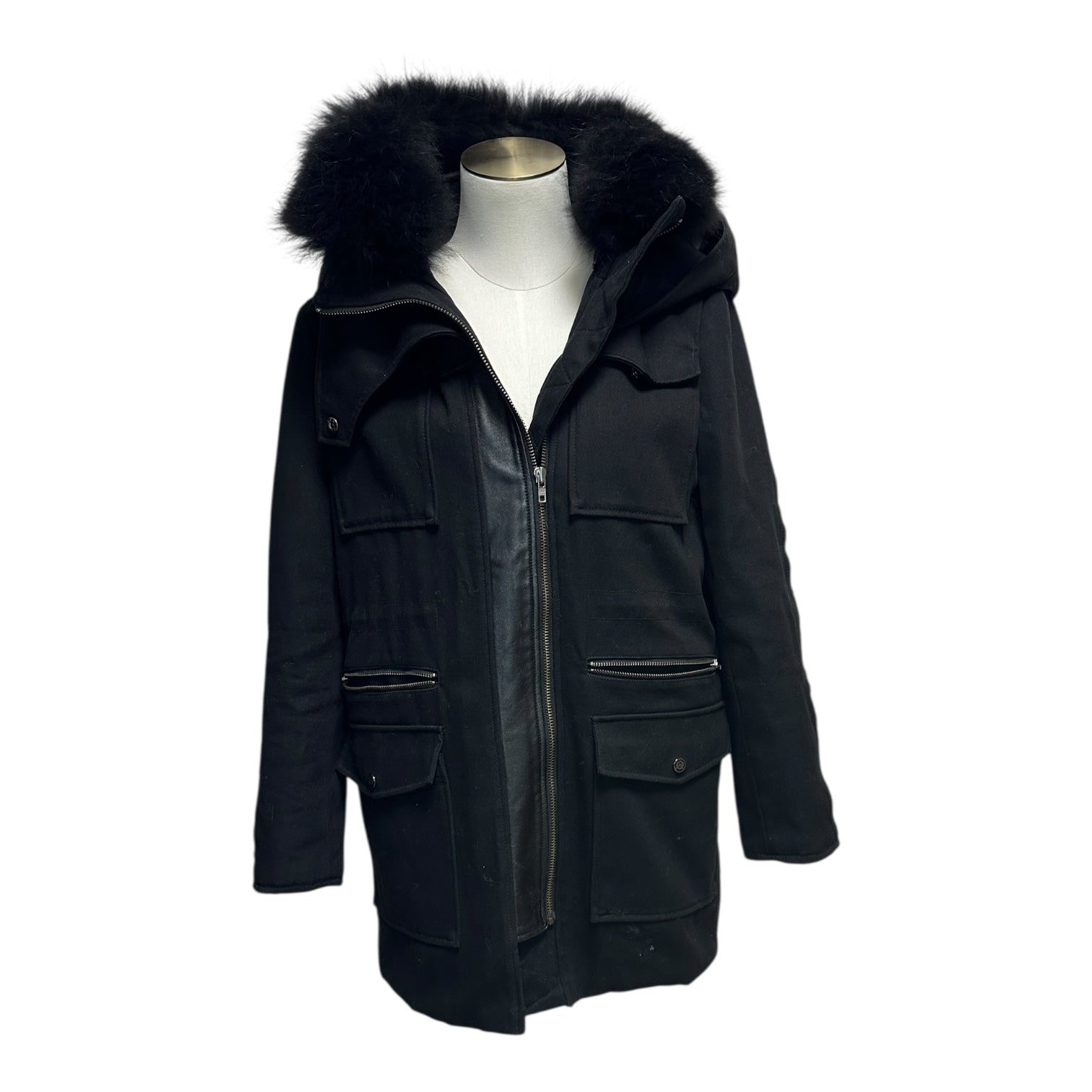 Parka The Kooples - Xl - Noir - État : Très Bon