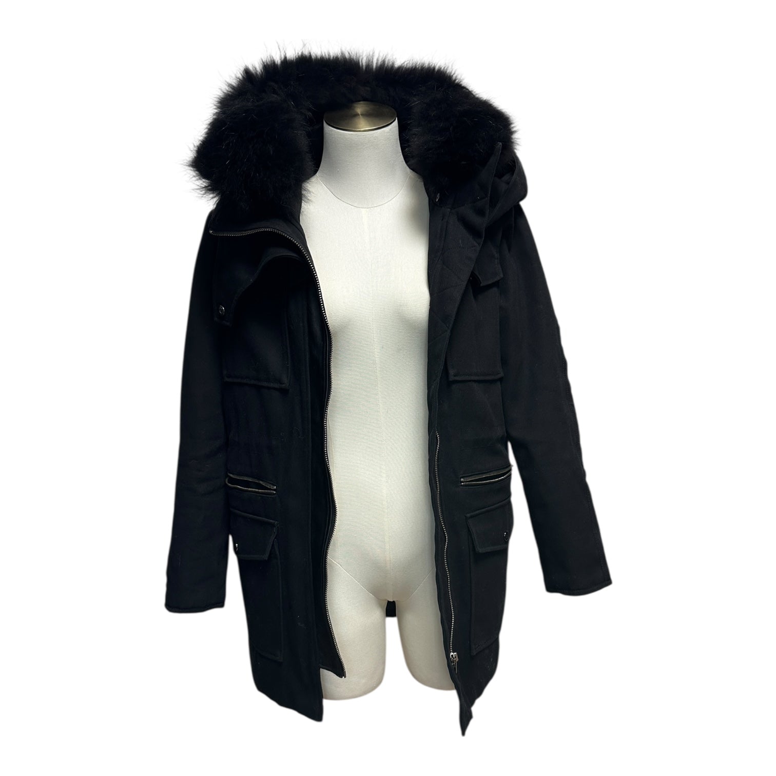 Parka The Kooples - Xl - Noir - État : Très Bon