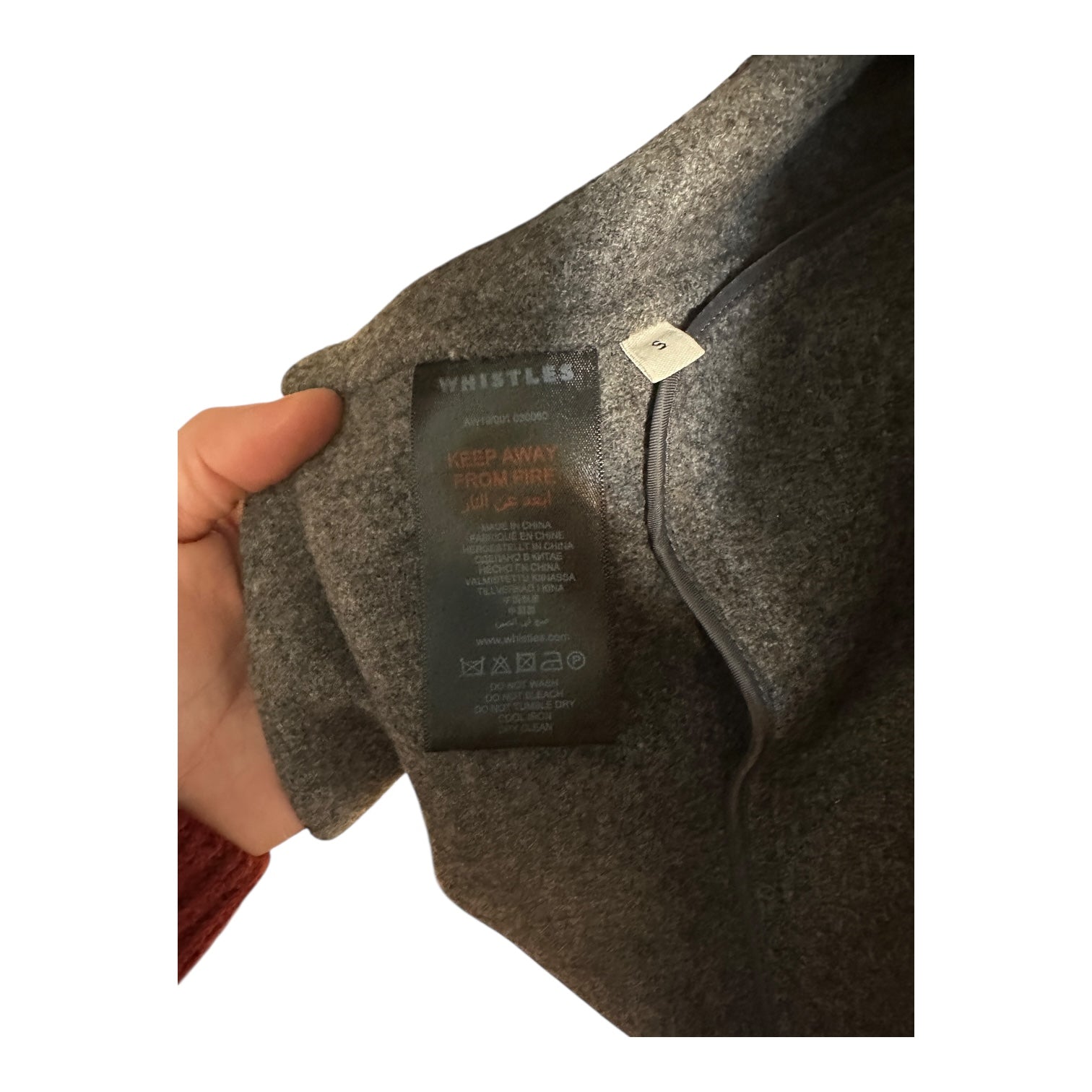 Manteau Whistles - S - Gris - État : Excellent