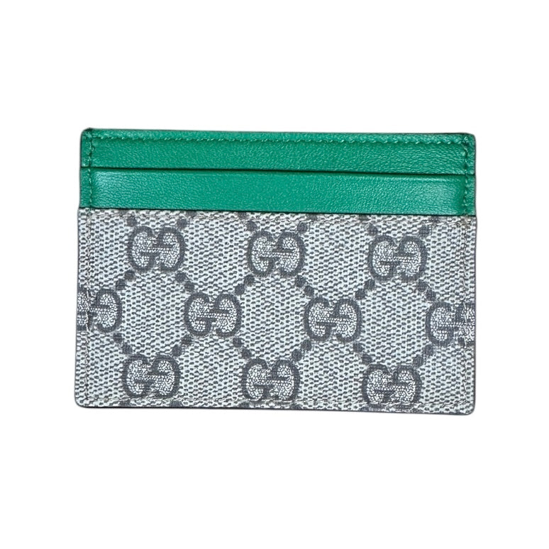 Porte-monnaie Gucci – Gris/vert – État : Neuf