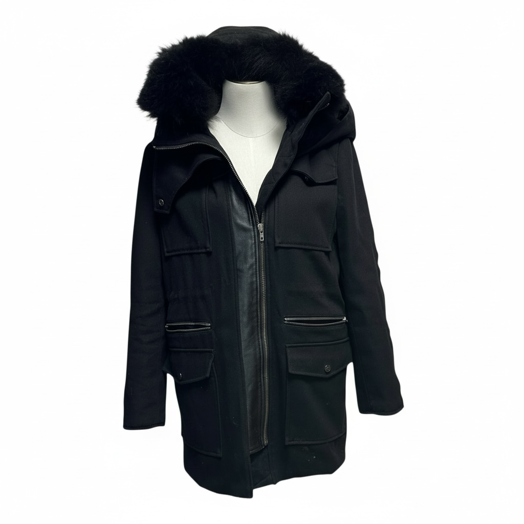 Parka The Kooples - Xl - Noir - État : Très Bon