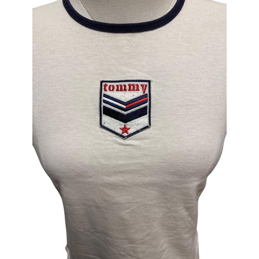 T-shirt ringer Tommy Hilfiger - S - Blanc - État : Excellent