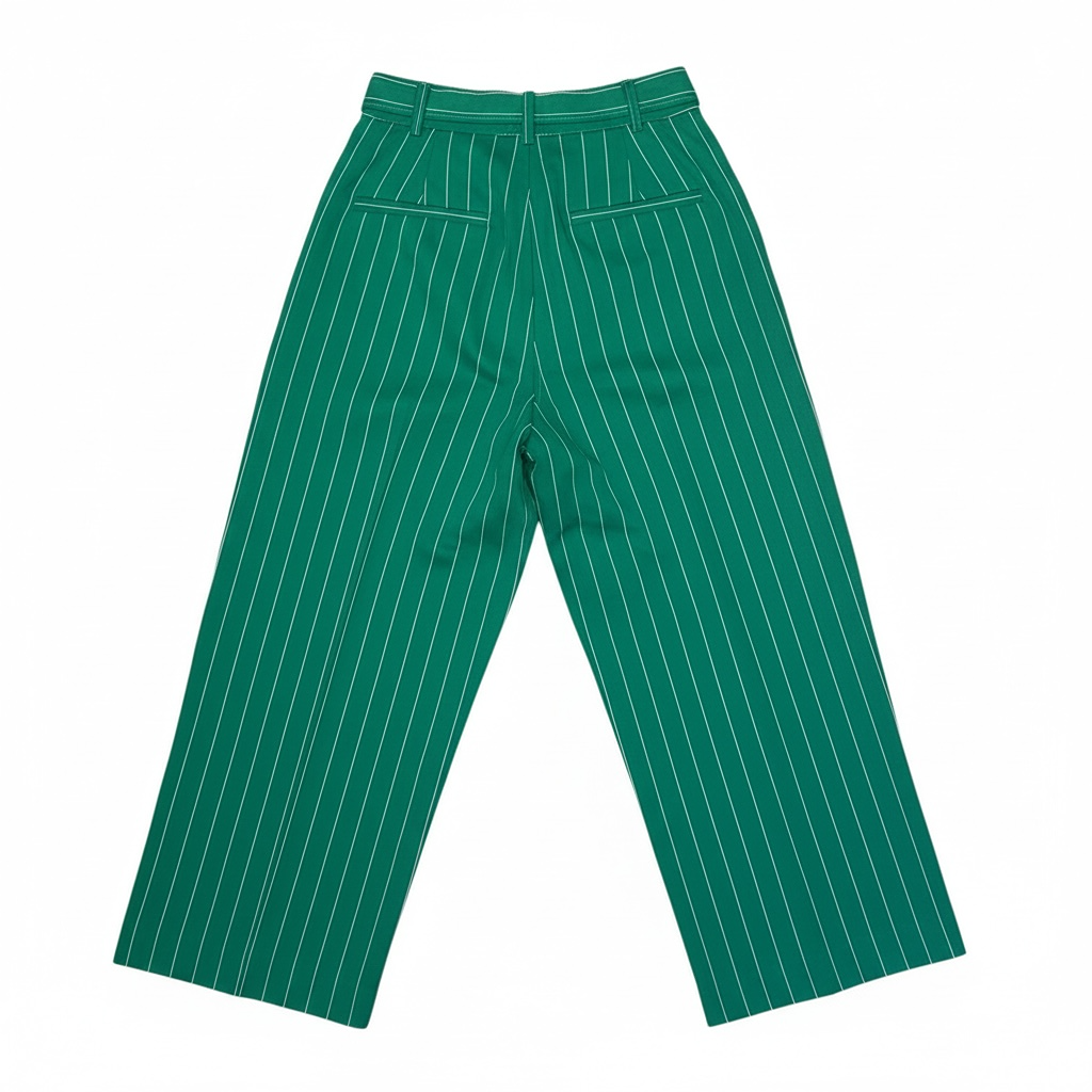 Pantalon A Jambes Large Chloé Stora - 34 - Vert - État : Excellent