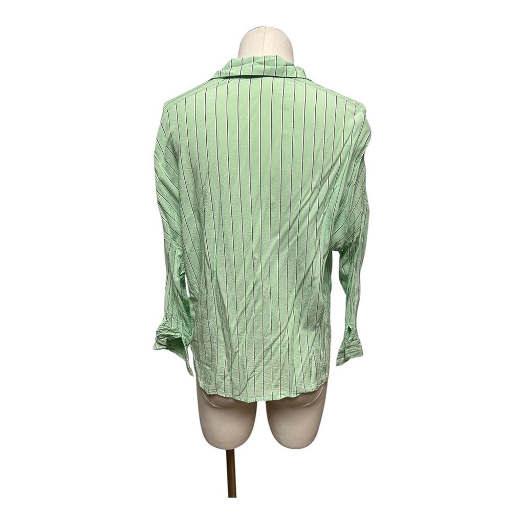 Chemise Grace & Mila - S - Vert clair à rayures - État : Excellent