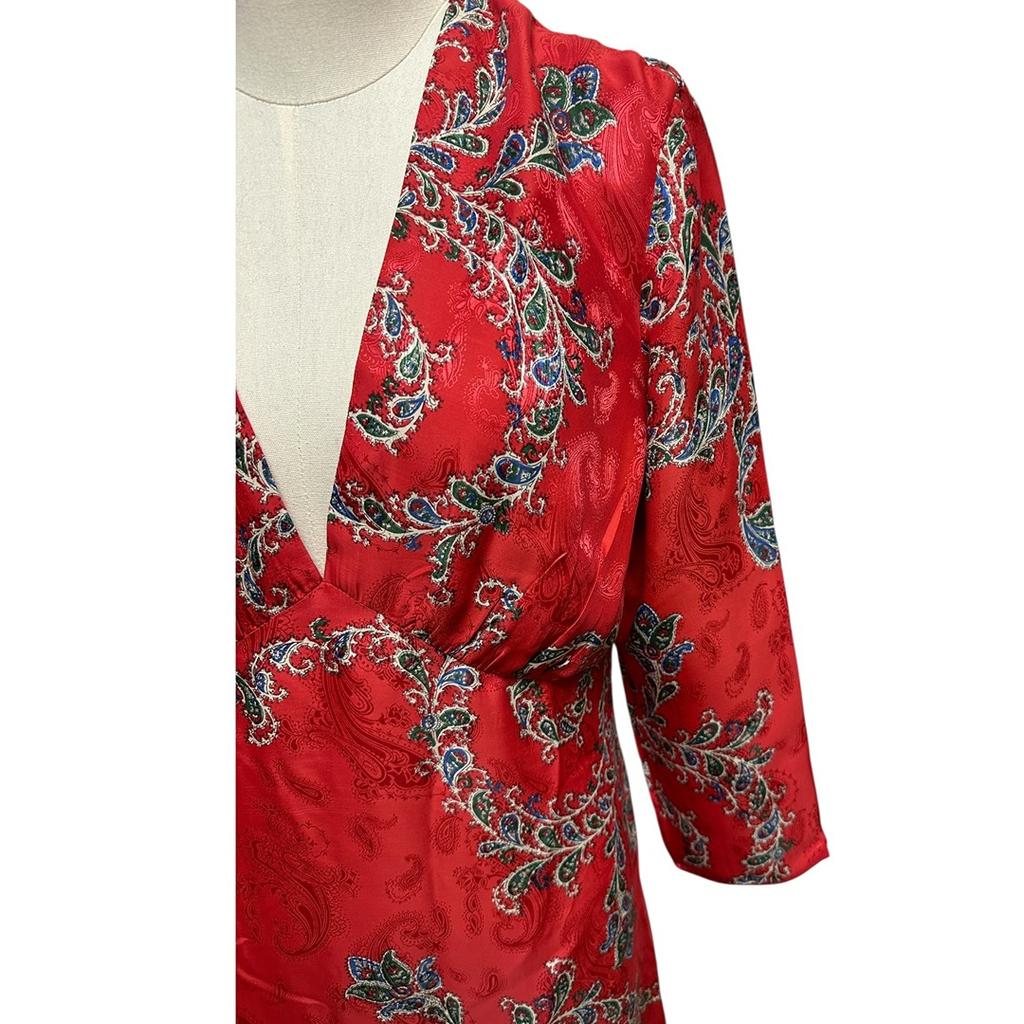 Robe Longue Sandro - 42 - Rouge - État : Excellent