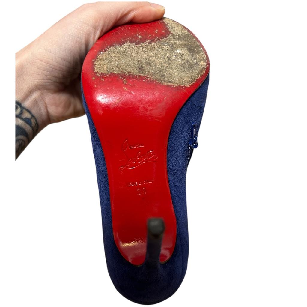 Bottines Christian Louboutin - 39 - Bleu - État : Excellent