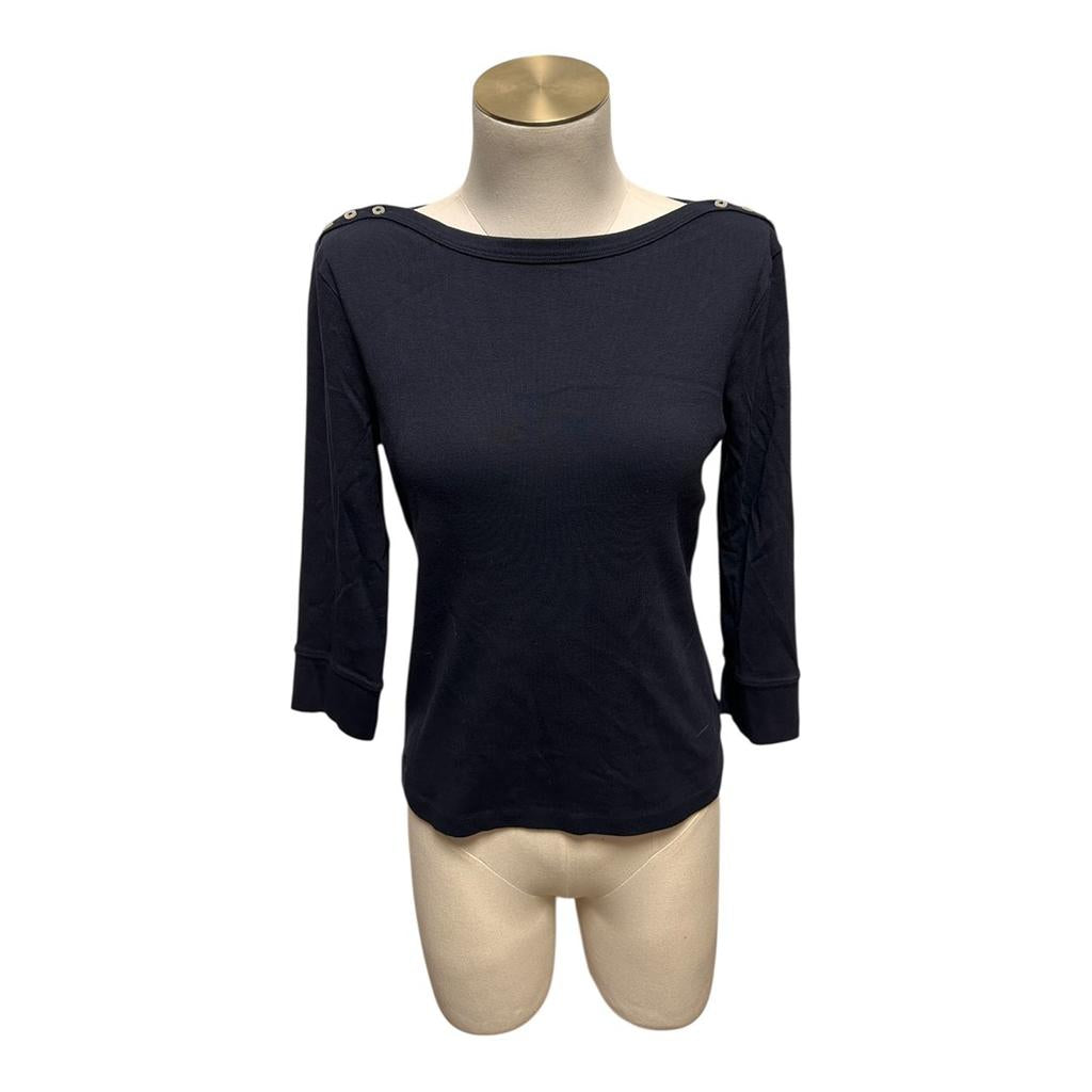 Top manches 3/4 Lauren Ralph Lauren - M - Bleu marine - État : Excellent