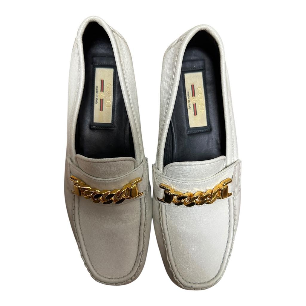Mocassins femme Gucci - 35.5 - Blanc - État : Excellent