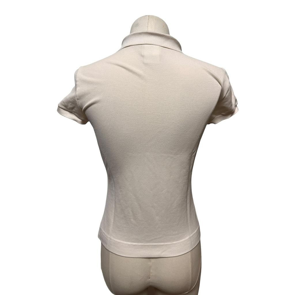 Polo femme Lacoste - 38 - Blanc - État : Excellent