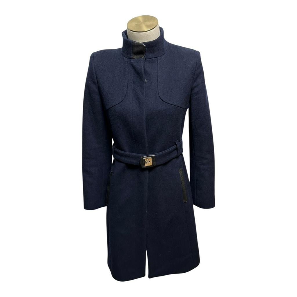 Manteau Sandro - 36 - Bleu marine - État : Excellent